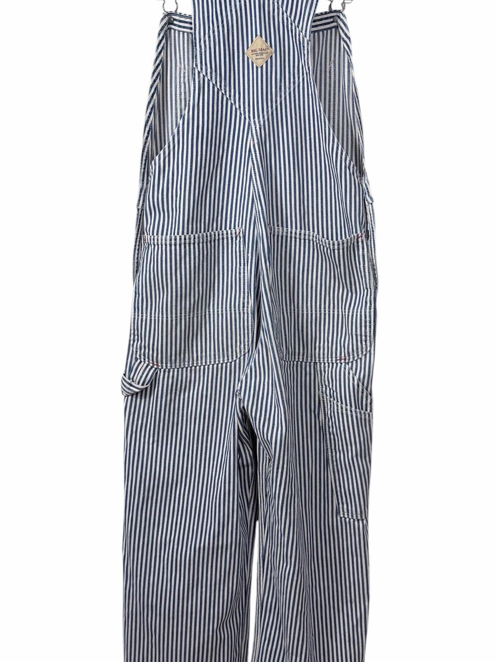 Big Mac 1970s Conductor’s Work Overalls In Very Good Vintage Condition BlueWhite - Picture 8 of 10